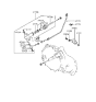 Diagram for 1994 Hyundai Elantra Clutch Hose - 41731-24000