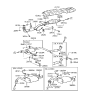 Diagram for 1993 Hyundai Elantra Muffler Hanger Straps - 28747-28410