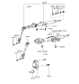 Diagram for 1991 Hyundai Elantra Steering Column - 56300-28001