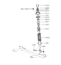 Diagram for 1992 Hyundai Elantra Coil Spring Insulator - 55351-28000