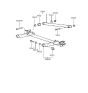 Diagram for 1995 Hyundai Elantra Crossmember Bushing - 55541-28300