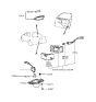 Diagram for 1991 Hyundai Excel Instrument Panel Light Bulb - 18645-05009-K