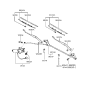 Diagram for Hyundai Elantra Wiper Arm - 98310-28020
