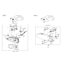 Diagram for 1994 Hyundai Elantra Headlight - 92101-28550