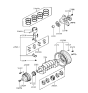 Diagram for 1995 Hyundai Elantra Crankshaft Pulley - 23124-33010