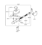 Diagram for 1993 Hyundai Elantra Brake Master Cylinder Reservoir - 58510-28100