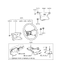 Diagram for 1995 Hyundai Elantra Steering Wheel - 56110-28050-AQ