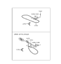 Diagram for 1993 Hyundai Elantra Accelerator Cable - 32790-28050