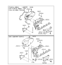 Diagram for 1992 Hyundai Elantra Exhaust Manifold - 28511-33000