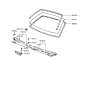Diagram for 1994 Hyundai Elantra Windshield - 86111-28500