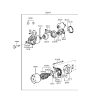 Diagram for 1993 Hyundai Elantra Starter Motor - 00228-Y9100