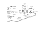 Diagram for Hyundai Fuel Door Hinge - 79553-28000