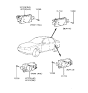 Diagram for 1992 Hyundai Elantra Door Lock - 95750-31910