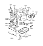 Diagram for 1994 Hyundai Elantra Timing Cover - 21350-33030