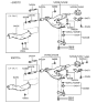 Diagram for 1995 Hyundai Elantra Control Arm Bushing - 54551-28000
