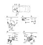 Diagram for 1992 Hyundai Elantra Engine Control Module - 39110-33050