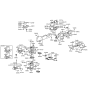 Diagram for 1994 Hyundai Elantra Ashtray - 84550-28000