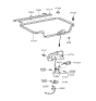 Diagram for 1993 Hyundai Elantra Tailgate Lock - 81240-28000