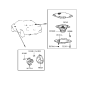 Diagram for 1992 Hyundai Elantra Car Speakers - 96321-28010