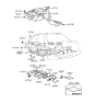 Diagram for 1991 Hyundai Elantra Dash Panels - 84124-28001