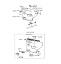 Diagram for 1993 Hyundai Elantra Ashtray - 83750-28000-EH