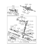 Diagram for 1991 Hyundai Elantra Rack And Pinion - 57700-28750