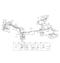 Diagram for 1995 Hyundai Elantra Hydraulic Hose - 58737-28000