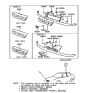 Diagram for 1995 Hyundai Elantra Grille - 86351-28051-CA