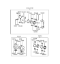 Diagram for 1995 Hyundai Elantra Brake Pad Set - 58101-28A00