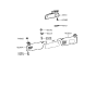 Diagram for 1991 Hyundai Elantra Car Mirror - 85101-28200-AR