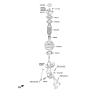 Diagram for Hyundai Azera Bump Stop - 54626-3R000