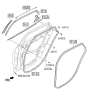 Diagram for 2013 Hyundai Azera Weather Strip - 83220-3V010