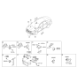 Diagram for 2012 Hyundai Azera Horn - 96630-3V000