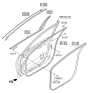 Diagram for Hyundai Azera Door Seal - 82110-3V001-RY