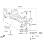 Diagram for Hyundai Azera Front Cross-Member - 62405-3V800