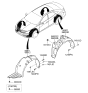 Diagram for 2013 Hyundai Azera Wheelhouse - 86824-3V001