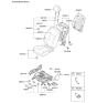 Diagram for 2015 Hyundai Azera Seat Cover - 88461-3V495-XBD