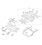 Diagram for Hyundai Azera Rear Crossmember - 65630-3V100