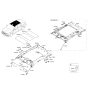 Diagram for 2012 Hyundai Azera Sun Visor - 85201-3V315-YDA