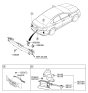 Diagram for 2016 Hyundai Azera Antenna - 95420-3V021