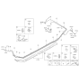 Diagram for Hyundai Azera Brake Line - 58737-3V600