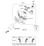 Diagram for 2015 Hyundai Azera Cruise Control Switch - 96720-3V100-HVD