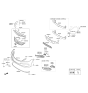 Diagram for Hyundai Azera Grille - 86561-3V500