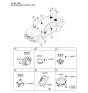 Diagram for Hyundai Azera Car Speakers - 96330-F5500