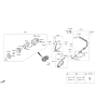 Diagram for Hyundai Genesis G80 A/C Hose - 97762-T1110