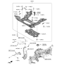 Diagram for Hyundai Genesis Electrified G80 Control Arm Bolt - 62498-B1000
