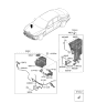 Diagram for Hyundai Genesis Electrified G80 Washer Pump - 98510-3T500