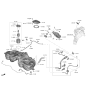 Diagram for Hyundai Genesis G90 Canister Purge Valve - 31453-AA000