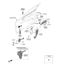 Diagram for Hyundai Genesis Electrified G80 Door Striker - 81350-D2000