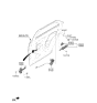 Diagram for 2023 Hyundai Ioniq 5 Door Latch Assembly - 81420-GI400